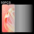 50 PCS 0.26mm 9H Surface Hardness 2.5D Explosion-proof Tempered Glass Non-full Screen Film For OPPO A91 - 1