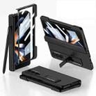For Samsung Galaxy Z Fold4 GKK Integrated Magnetic Folding Phone Case with Pen Slot(Black) - 1