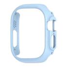 For Apple Watch Ultra 49mm PC Hollow Electroplating Protective Case(Ice Blue) - 1