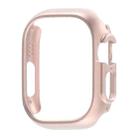 For Apple Watch Ultra 49mm PC Hollow Electroplating Protective Case(Rose Gold) - 1