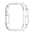 For Apple Watch Ultra 49mm PC Hollow Electroplating Protective Case(Transparent) - 1