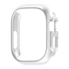 For Apple Watch Ultra 49mm PC Hollow Electroplating Protective Case(Silver) - 1