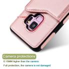 For Galaxy S9 Shockproof Calf Texture Protective Case with Holder & Card Slots & Frame(Rose Gold) - 6