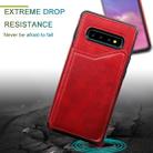 For Galaxy S10+ Shockproof Calf Texture Protective Case with Holder & Card Slots & Frame(Coffee) - 7