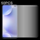 50 PCS 0.26mm 9H Surface Hardness 2.5D Explosion-proof Tempered Glass Half Screen Film For Xiaomi Redmi K30 - 1