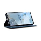 For OPPO Reno 3 Pro Denim Texture Casual Style Horizontal Flip Leather Case with Holder & Card Slots & Wallet(Blue) - 5