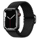 Buckle Nylon Braided Watch Band for Apple Watch Ultra 49mm&Watch Ultra 2 49mm / Series 9&8&7 45mm / SE 3&SE 2&6&SE&5&4 44mm / 3&2&1 42mm(Black) - 1