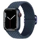 Buckle Nylon Braided Watch Band for Apple Watch Ultra 49mm&Watch Ultra 2 49mm / Series 9&8&7 45mm / SE 3&SE 2&6&SE&5&4 44mm / 3&2&1 42mm(Dark Blue) - 1