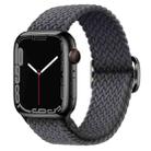 Buckle Nylon Braided Watch Band for Apple Watch Ultra 49mm&Watch Ultra 2 49mm / Series 9&8&7 45mm / SE 3&SE 2&6&SE&5&4 44mm / 3&2&1 42mm(Space Grey) - 1