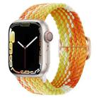 Buckle Nylon Braided Watch Band for Apple Watch Ultra 49mm&Watch Ultra 2 49mm / Series 9&8&7 45mm / SE 3&SE 2&6&SE&5&4 44mm / 3&2&1 42mm(Orange) - 1