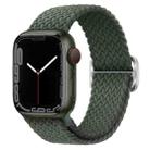 Buckle Nylon Braided Watch Band For Apple Watch Series 8&7 41mm / SE 2&6&SE&5&4 40mm / 3&2&1 38mm(Olive Green) - 1