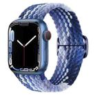 Buckle Nylon Braided Watch Band For Apple Watch Series 8&7 41mm / SE 2&6&SE&5&4 40mm / 3&2&1 38mm(Blueberry) - 1