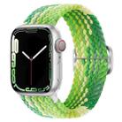 Buckle Nylon Braided Watch Band For Apple Watch Series 8&7 41mm / SE 2&6&SE&5&4 40mm / 3&2&1 38mm(Lime Green) - 1