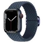 Buckle Nylon Braided Watch Band For Apple Watch Series 8&7 41mm / SE 2&6&SE&5&4 40mm / 3&2&1 38mm(Dark Blue) - 1