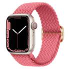 Buckle Nylon Braided Watch Band For Apple Watch Series 8&7 41mm / SE 2&6&SE&5&4 40mm / 3&2&1 38mm(Pink) - 1