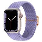 Buckle Nylon Braided Watch Band For Apple Watch Series 8&7 41mm / SE 2&6&SE&5&4 40mm / 3&2&1 38mm(Lavender) - 1
