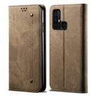 For Vivo Z6 Denim Texture Casual Style Horizontal Flip Leather Case with Holder & Card Slots & Wallet(Khaki) - 1