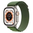 For Apple Watch Ultra 49mm Nylon Watch Band(Green) - 1
