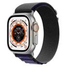 For Apple Watch Ultra 49mm Nylon Watch Band (Dark Purple) - 1