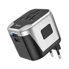 hoco AC5 Dual Port Universal Conversion Charger, Plug Type:EU Plug(Black) - 1