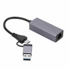 SL-017 USB3.0 Gigabit Network Type-C to Network Port USB HUB - 1