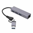 SL-006 USB3.0 Gigabit Network Type-C to Network Port USB x 3 HUB - 1
