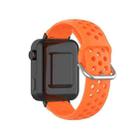 For Xiaomi Watch / Huawei Honor S1 18mm Solid Color Sport Watch Band(Orange) - 3