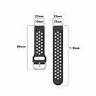 For Xiaomi Watch / Huawei Honor S1 18mm Solid Color Sport Watch Band(Orange) - 5