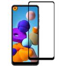 For Galaxy A21 9H Surface Hardness 2.5D Full Glue Full Screen Tempered Glass Film - 1
