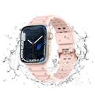Waterproof Double Buckle Silicone Watch Band for Apple Watch Ultra 49mm / Series 8&7 45mm / SE 2&6&SE&5&4 44mm / 3&2&1 42mm(Pink) - 5