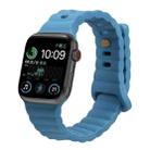 Reverse Buckle Silicone Watch Band for Apple Watch Series 8&7 41mm / SE 2&6&SE&5&4 40mm / 3&2&1 38mm(Sky Blue) - 1