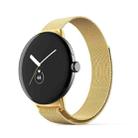 For Google Pixel Watch Milanese Stainless Steel Metal Watch Band(Gold) - 1