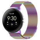For Google Pixel Watch Milanese Stainless Steel Metal Watch Band (Colour) - 1