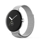 For Google Pixel Watch Milanese Stainless Steel Metal Watch Band(Silver) - 1