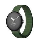 For Google Pixel Watch Nylon Woven Watch Band(Army Green) - 1
