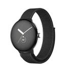 For Google Pixel Watch Nylon Woven Watch Band(Black) - 1