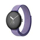 For Google Pixel Watch Nylon Woven Watch Band(Blue Purple) - 1