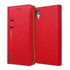 For iPhone XR CMai2 Kaka Series Litchi Texture Horizontal Flip Leather Case with Holder & Card Slots(Red) - 1