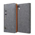 For iPhone XR CMai2 Kaka Series Litchi Texture Horizontal Flip Leather Case with Holder & Card Slots(Grey) - 1