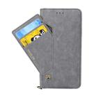 For iPhone XR CMai2 Kaka Series Litchi Texture Horizontal Flip Leather Case with Holder & Card Slots(Grey) - 5