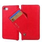 For iPhone SE 2022 / SE 2020 / 8 / 7 CMai2 Kaka Series Litchi Texture Horizontal Flip Leather Case with Holder & Card Slots(Red) - 1