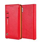 For iPhone XS / X CMai2 Kaka Series Litchi Texture Horizontal Flip Leather Case with Holder & Card Slots(Red) - 1