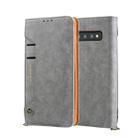 For Galaxy S10 CMai2 Kaka Series Litchi Texture Horizontal Flip Leather Case with Holder & Card Slots(Grey) - 1