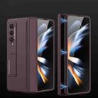 For Samsung Galaxy Z Fold4 GKK Magnetic Hinged Folding Full Phone Case(Wine Red) - 1