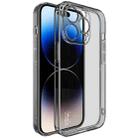 For iPhone 14 Pro imak UX-5 Series Shockproof TPU Protective Phone Case(Transparent Black) - 1