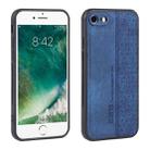 For iPhone SE 2022 / SE 2020 / 8 / 7 AZNS 3D Embossed Skin Feel Phone Case(Sapphire Blue) - 1