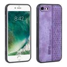 For iPhone SE 2022 / SE 2020 / 8 / 7 AZNS 3D Embossed Skin Feel Phone Case(Purple) - 1