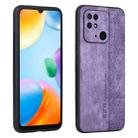 For Xiaomi Redmi 10C / 10 Indian AZNS 3D Embossed Skin Feel Phone Case(Purple) - 1