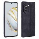 For Huawei nova 10 AZNS 3D Embossed Skin Feel Phone Case(Black) - 1