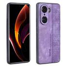 For Honor 60 Pro AZNS 3D Embossed Skin Feel Phone Case(Purple) - 1